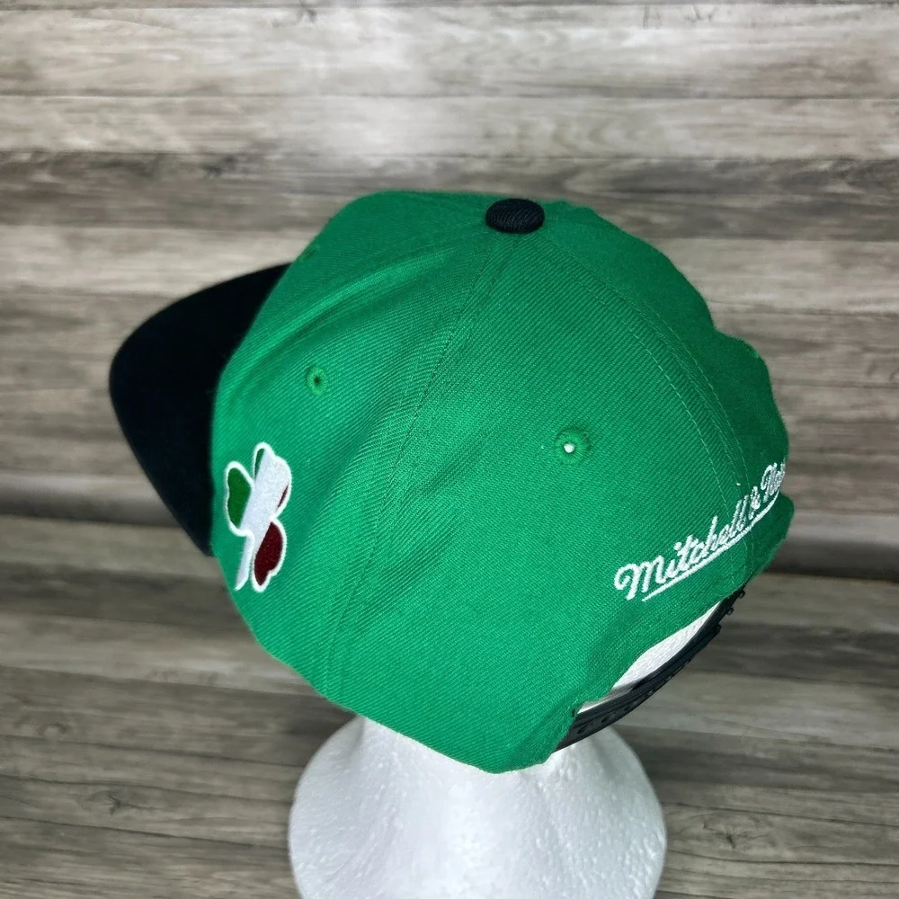 Boston‎ Celtics Hat Cap Mens Snapback Green Mitchell Ness Wool NBA